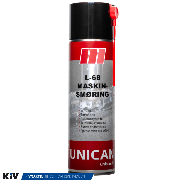 Unican vangeolie Maskinsmring L-68 500ml. spray