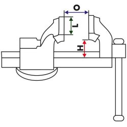 Diesella Bnkskruestik Prof. 125x160mm 12,36kg.