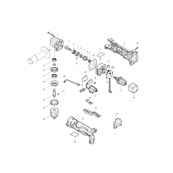 Makita akku vinkelboremaskine DDA351Z 18V uden lader &amp; Batterier