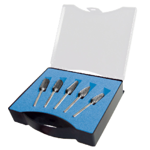 Karnasch HM rotorfr�ses�t HSSXE 5 stk. �10mm HP3 6mm Skaft