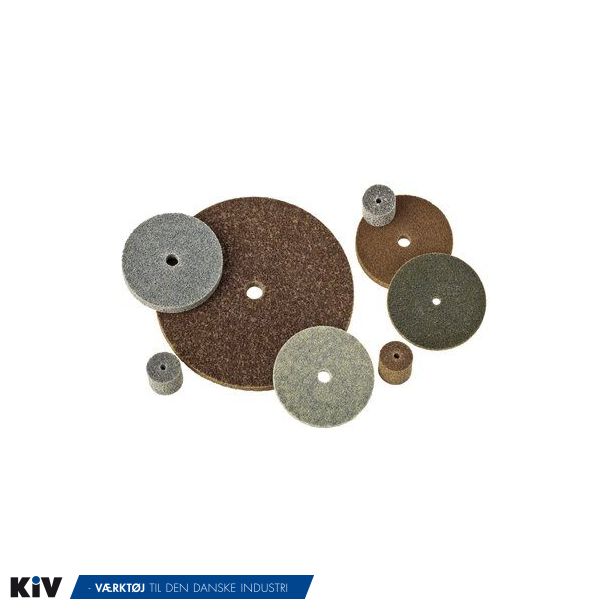 3M Scotch-Brite Sammenpresset hjul XL-UW 2A MED, Gr/Sort, 152x6x12mm