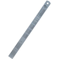 Shinwa stllineal 600x30x1,5mm H101E