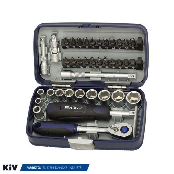 BATO Top-bitsst 1/4" 6kt. 5,5-14mm. 38 dele 